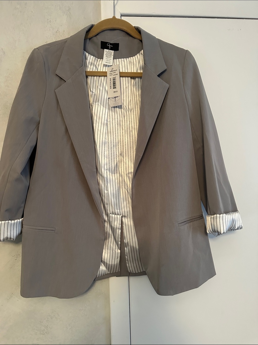 New Aqua Grey Women's Tailored Blazer